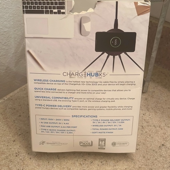 ChargeHubs X5 wireless charger. NIB - Picture 2 of 3
